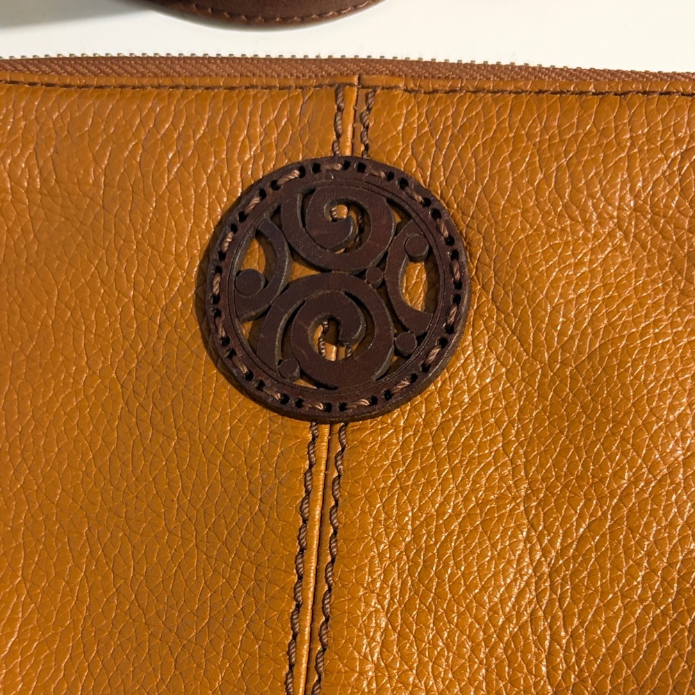 Brighton Whisky Brown Leather Crossbody Bag - Picture 2 of 8
